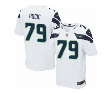 Men's Nike Seattle Seahawks #79 Ethan Pocic Elite White NFL Jersey