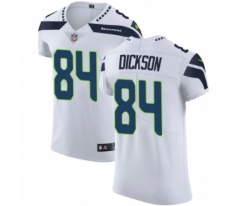 Men's Nike Seattle Seahawks #84 Ed Dickson White Vapor Untouchable Elite Player NFL Jersey