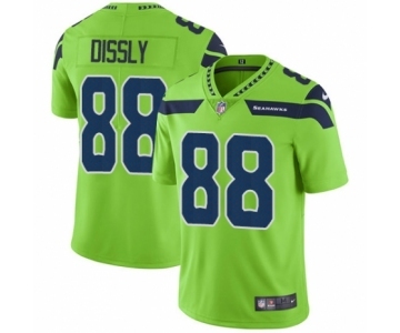 Men's Nike Seattle Seahawks #88 Will Dissly Elite Green Rush Vapor Untouchable NFL Jersey