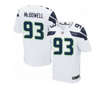 Men's Nike Seattle Seahawks #93 Malik McDowell Elite White NFL Jersey