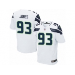 Men's Nike Seattle Seahawks #93 Nazair Jones Elite White NFL Jersey