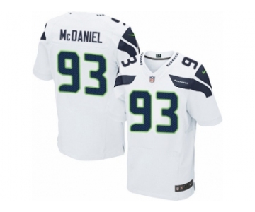 Men's Nike Seattle Seahawks #93 Tony McDaniel Elite White NFL Jersey