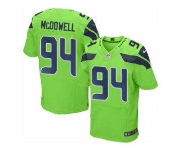 Men's Nike Seattle Seahawks #94 Malik McDowell Elite Green Rush NFL Jersey