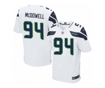 Men's Nike Seattle Seahawks #94 Malik McDowell Elite White NFL Jerse