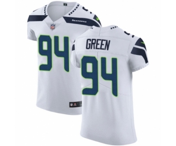 Men's Nike Seattle Seahawks #94 Rasheem Green White Vapor Untouchable Elite Player NFL Jersey