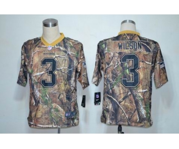 NIKE NFL Jerseys Seattle Seahawks #3 Wilson Camo [Elite]