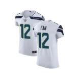 Nike Seattle Seahawks #12 Fan White Men Stitched NFL Vapor Untouchable Elite Jersey