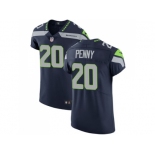 Nike Seattle Seahawks #20 Rashaad Penny Steel Blue Team Color Men Stitched NFL Vapor Untouchable Elite Jersey