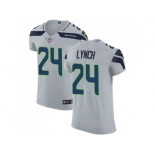 Nike Seattle Seahawks #24 Marshawn Lynch Grey Alternate Men Stitched NFL Vapor Untouchable Elite Jersey