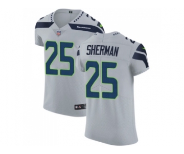 Nike Seattle Seahawks #25 Richard Sherman Grey Alternate Men Stitched NFL Vapor Untouchable Elite Jersey