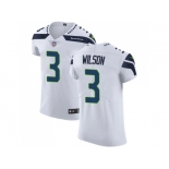 Nike Seattle Seahawks #3 Russell Wilson White Men Stitched NFL Vapor Untouchable Elite Jersey