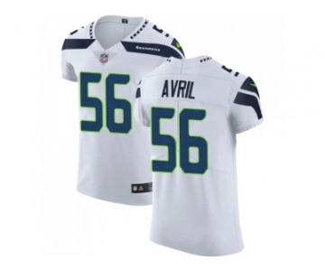 Nike Seattle Seahawks #56 Cliff Avril White Men Stitched NFL Vapor Untouchable Elite Jersey