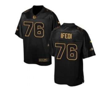 Nike Seattle Seahawks #76 Germain Ifedi Black Men's Stitched NFL Elite Pro Line Gold Collection Jersey