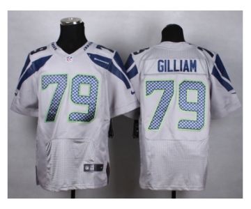 Nike Seattle Seahawks #79 gilliam grey jerseys[Elite]