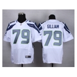 Nike Seattle Seahawks #79 gilliam white jerseys[Elite]