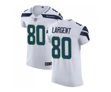 Nike Seattle Seahawks #80 Steve Largent White Men Stitched NFL Vapor Untouchable Elite Jersey