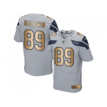 Nike Seattle Seahawks #89 Doug Baldwin Grey Alternate Men's Stitched NFL Elite Gold Jersey