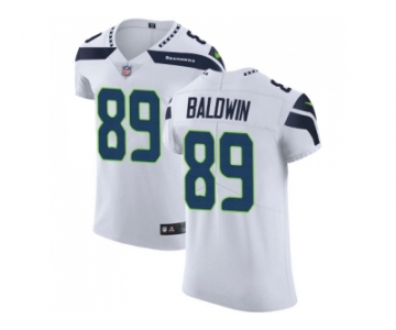 Nike Seattle Seahawks #89 Doug Baldwin White Men Stitched NFL Vapor Untouchable Elite Jersey