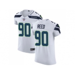 Nike Seattle Seahawks #90 Jarran Reed White Men Stitched NFL Vapor Untouchable Elite Jersey