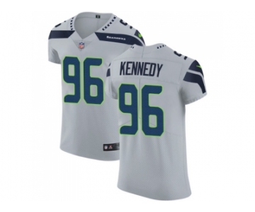 Nike Seattle Seahawks #96 Cortez Kennedy Grey Alternate Men Stitched NFL Vapor Untouchable Elite Jersey