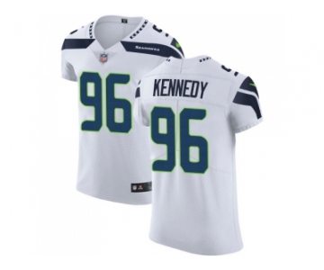 Nike Seattle Seahawks #96 Cortez Kennedy White Men Stitched NFL Vapor Untouchable Elite Jersey