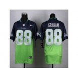 nike jerseys seattle seahawks #88 jimmy graham blue-green [Elite drift fashion][second version]