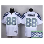 nike jerseys seattle seahawks #88 jimmy graham white [Elite][signature]