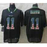 nike nfl jerseys seattle seahawks #11 harvin black[Elite USA flag fashion]