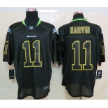 nike nfl jerseys seattle seahawks #11 harvin black[Elite lights out]