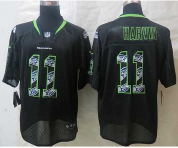 nike nfl jerseys seattle seahawks #11 harvin black[Elite united sideline]