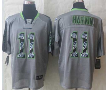 nike nfl jerseys seattle seahawks #11 harvin grey[Elite united sideline]