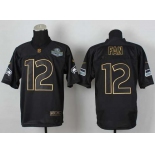 nike nfl jerseys seattle seahawks #12 fan black[Elite gold lettering fashion]