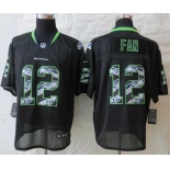 nike nfl jerseys seattle seahawks #12 fan black[Elite united sideline]