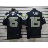 nike nfl jerseys seattle seahawks #15 flynn blue[Elite]