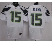 nike nfl jerseys seattle seahawks #15 flynn white[elite]