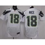 nike nfl jerseys seattle seahawks #18 rice white[elite]