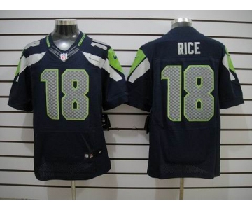 nike nfl jerseys seattle seahawks #18 sidney rice blue[Elite]