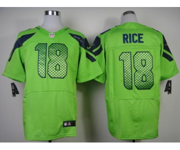 nike nfl jerseys seattle seahawks #18 sidney rice green[Elite]