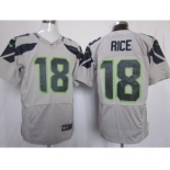 nike nfl jerseys seattle seahawks #18 sidney rice grey[Elite]