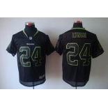 nike nfl jerseys seattle seahawks #24 marshawn lynch black[Elite lights out]