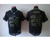 nike nfl jerseys seattle seahawks #24 marshawn lynch black[Elite lights out]