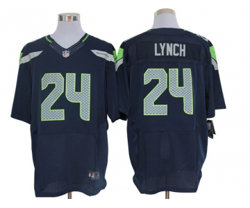 nike nfl jerseys seattle seahawks #24 marshawn lynch blue[Elite]