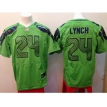 nike nfl jerseys seattle seahawks #24 marshawn lynch green[Elite]