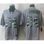 nike nfl jerseys seattle seahawks #24 marshawn lynch grey[Elite united sideline]