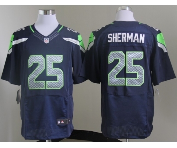 nike nfl jerseys seattle seahawks #25 sherman blue[Elite]