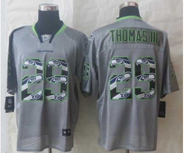 nike nfl jerseys seattle seahawks #29 thomasiii grey[Elite united sideline]