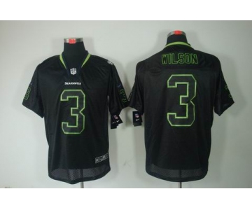 nike nfl jerseys seattle seahawks #3 wilson black[Elite lights out]