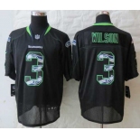 nike nfl jerseys seattle seahawks #3 wilson black[Elite united sideline]