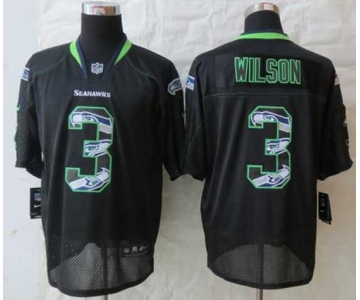 nike nfl jerseys seattle seahawks #3 wilson black[Elite united sideline]