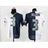 nike nfl jerseys seattle seahawks #3 wilson blue-white[Elite split]